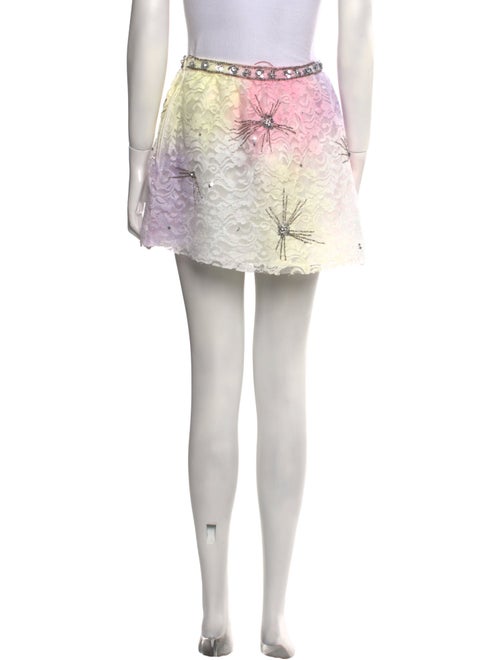 LoveShackFancy Lace Pattern Mini Skirt