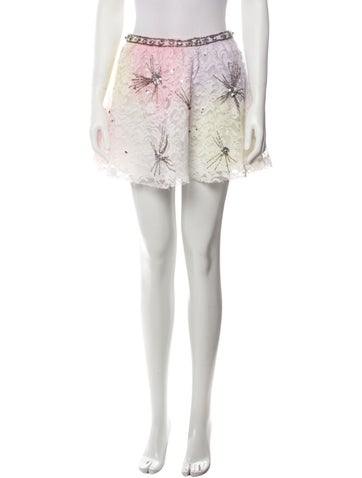 LoveShackFancy Skirts Lace Pattern Mini Skirt M