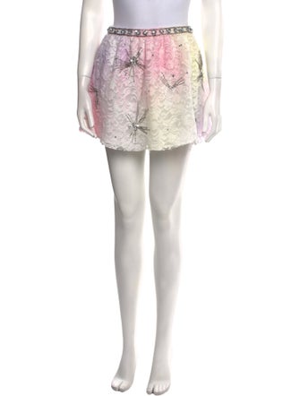 LoveShackFancy Lace Pattern Mini Skirt