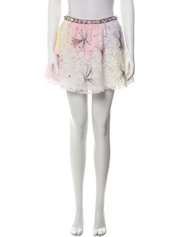 LoveShackFancy Skirts Lace Pattern Mini Skirt M