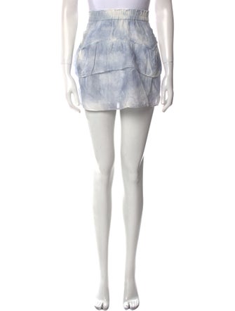 LoveShackFancy Tie-Dye Print Mini Skirt