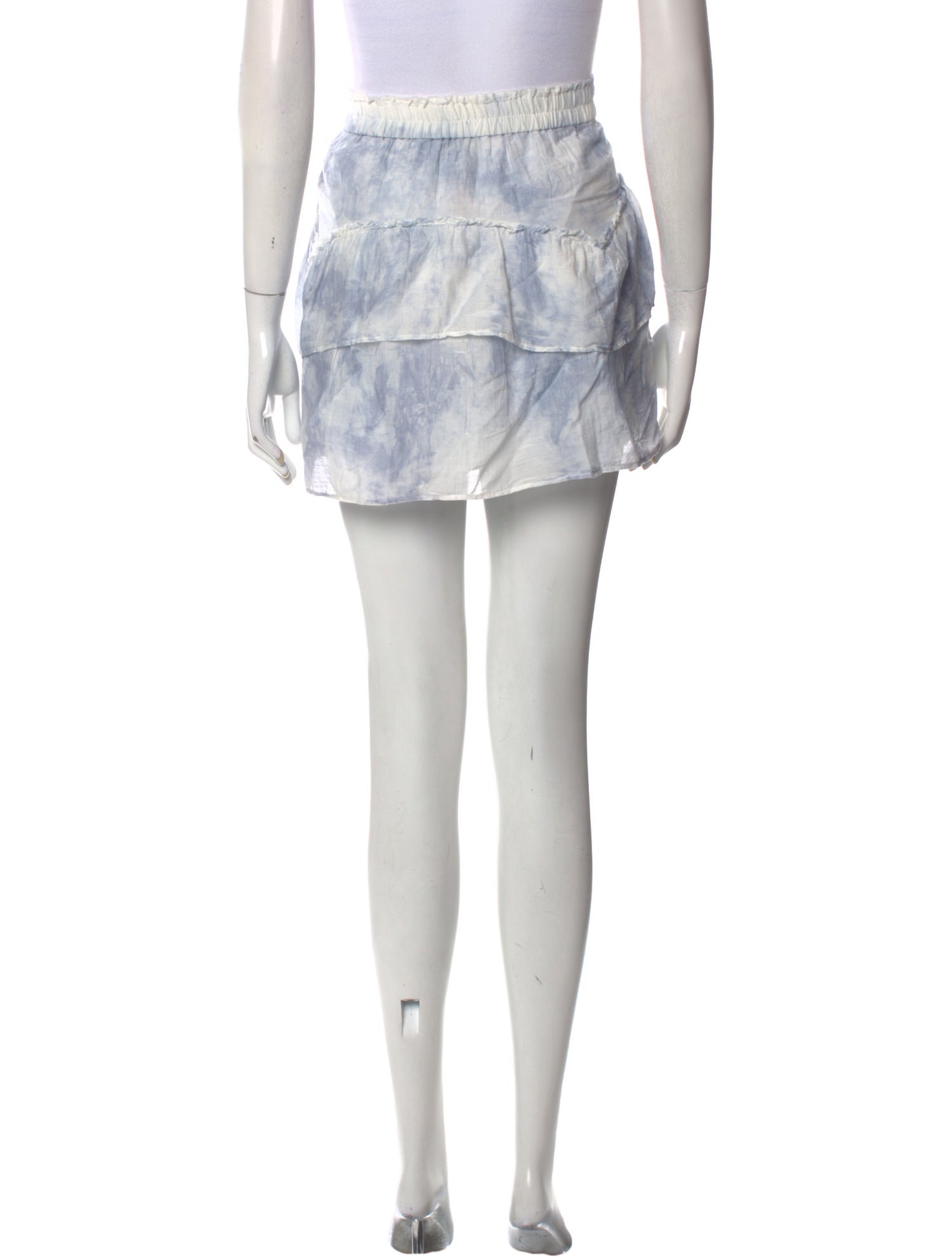 LoveShackFancy Tie-Dye Print Mini Skirt