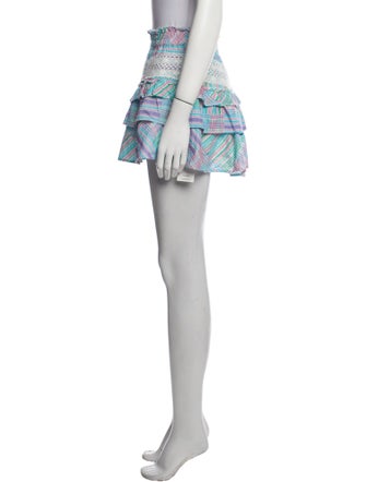 LoveShackFancy Plaid Print Mini Skirt