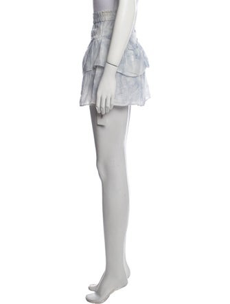 LoveShackFancy Tie-Dye Print Mini Skirt