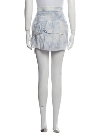 LoveShackFancy Tie-Dye Print Mini Skirt
