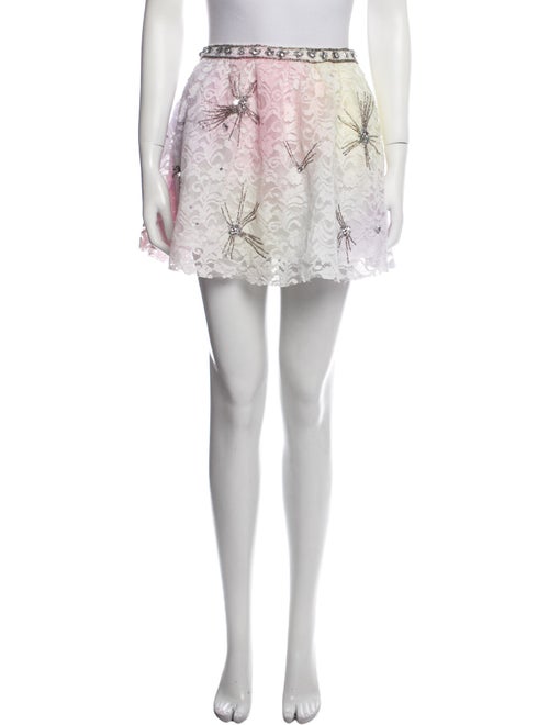 LoveShackFancy Lace Pattern Mini Skirt