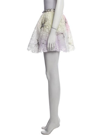 LoveShackFancy Lace Pattern Mini Skirt