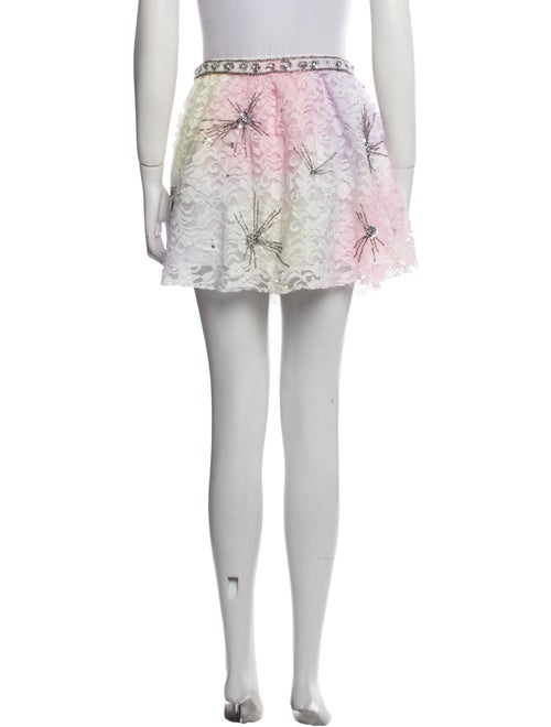 LoveShackFancy Lace Pattern Mini Skirt