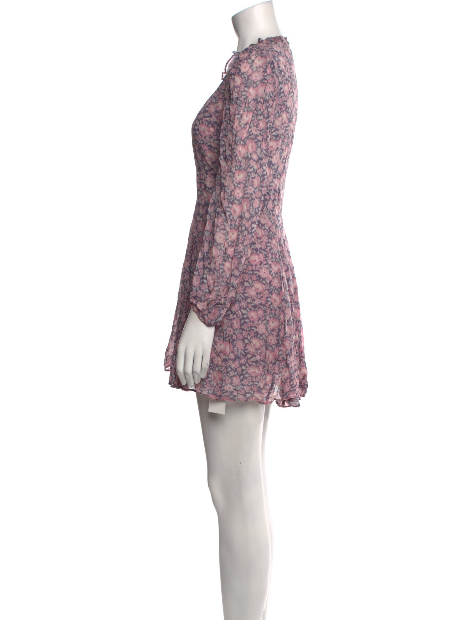 LoveShackFancy Floral Print Mini Dress