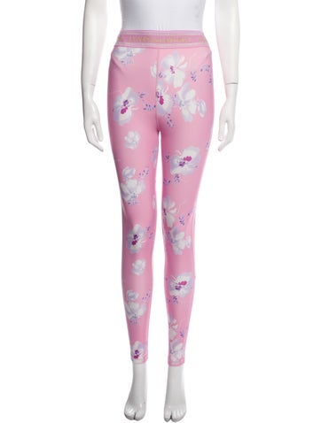 LoveShackFancy Pants Floral Print Skinny Leg XS