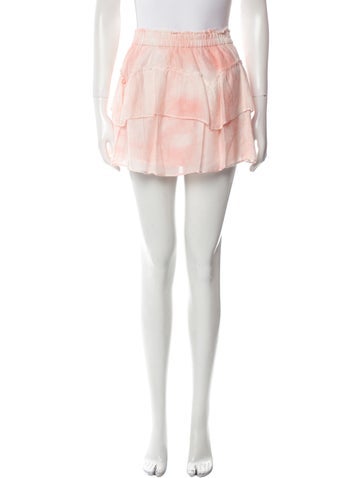 LoveShackFancy Skirts Tie-Dye Print Mini Skirt S
