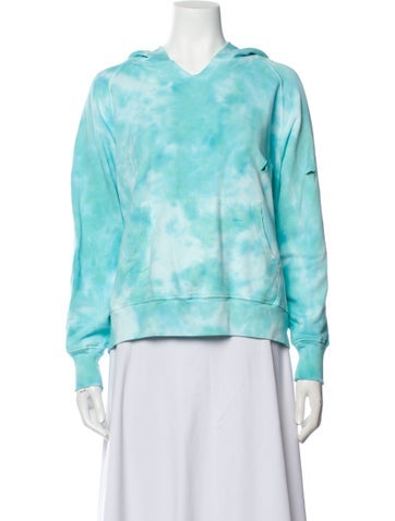 LoveShackFancy Tops Tie-Dye Print Crew Neck Sweatshirt One Size