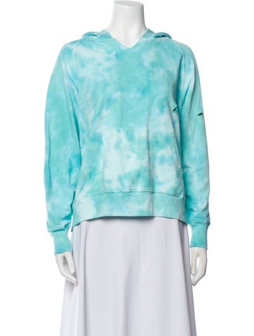 LoveShackFancy Tops Tie-Dye Print Crew Neck Sweatshirt One Size