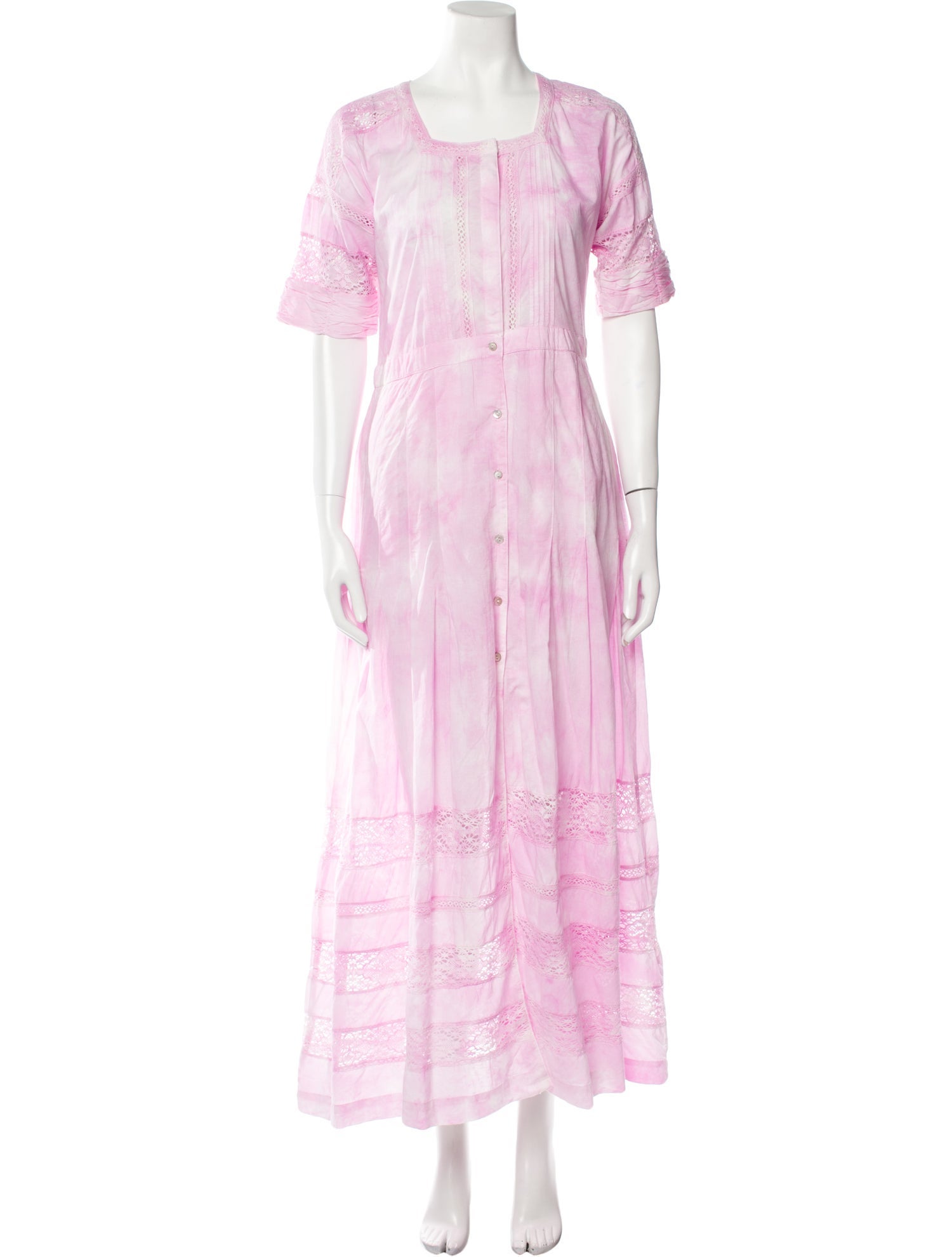 LoveShackFancy Tie-Dye Print Long Dress w/ Tags