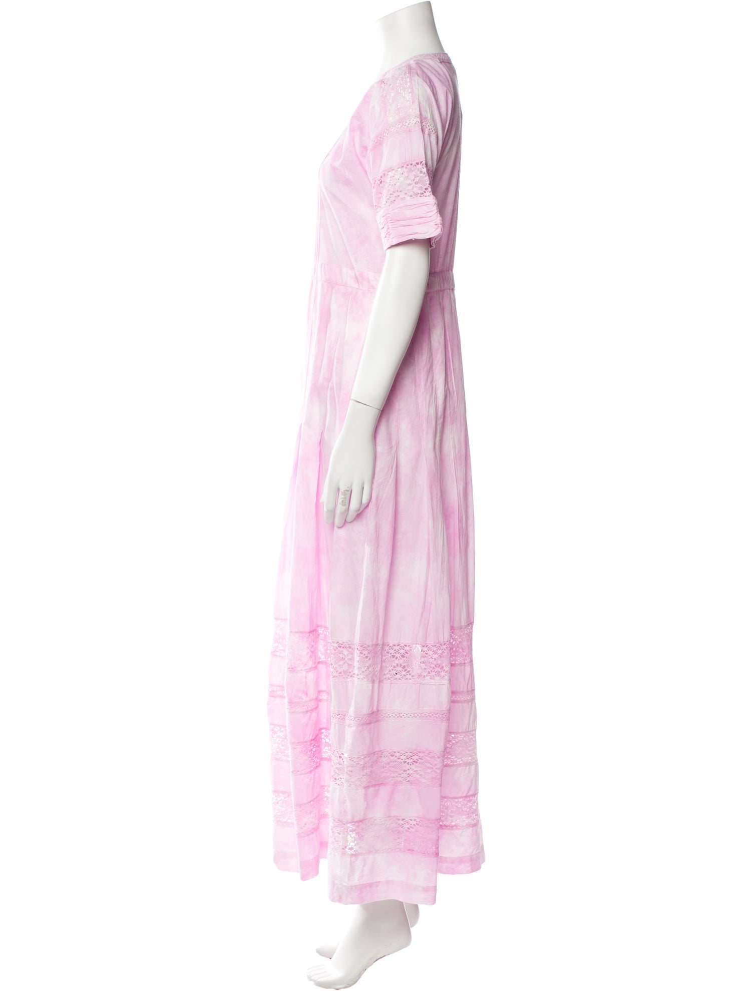 LoveShackFancy Tie-Dye Print Long Dress w/ Tags