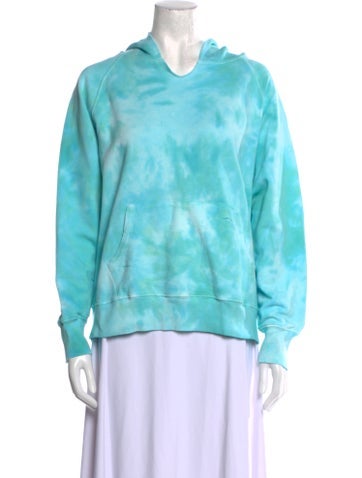 LoveShackFancy Tops Tie-Dye Print Scoop Neck Sweatshirt One Size