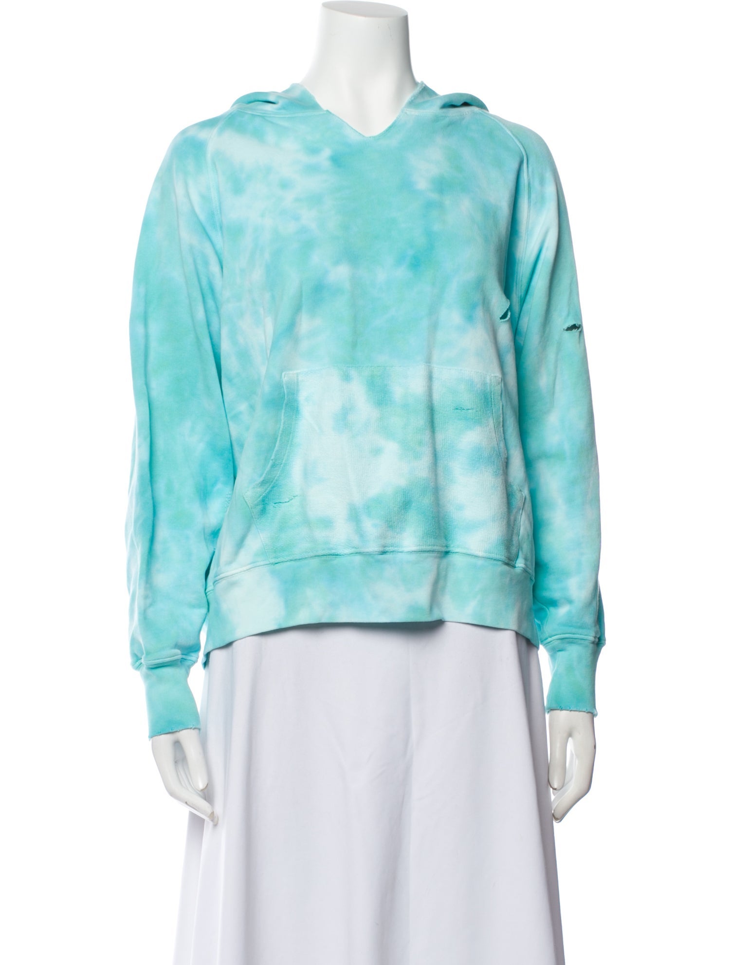 LoveShackFancy Tie-Dye Print Crew Neck Sweatshirt