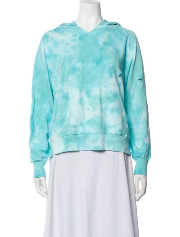 LoveShackFancy Tops Tie-Dye Print Crew Neck Sweatshirt One Size