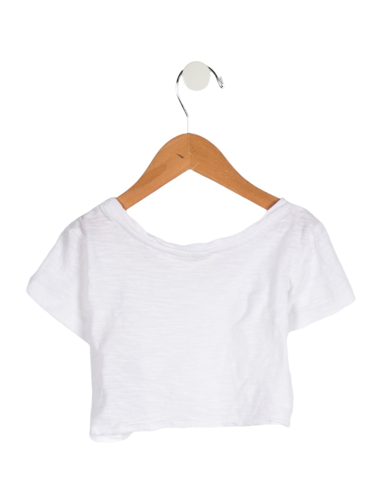 LoveShackFancy Girls' Solid Short Sleeve Shirt