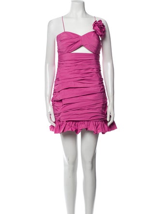 LoveShackFancy Square Neckline Mini Dress