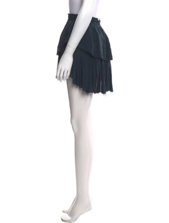 LoveShackFancy Silk Mini Skirt