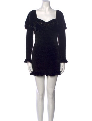 LoveShackFancy Dresses Square Neckline Mini Dress Petite