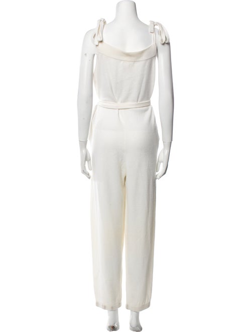 LoveShackFancy Wool Square Neckline Jumpsuit