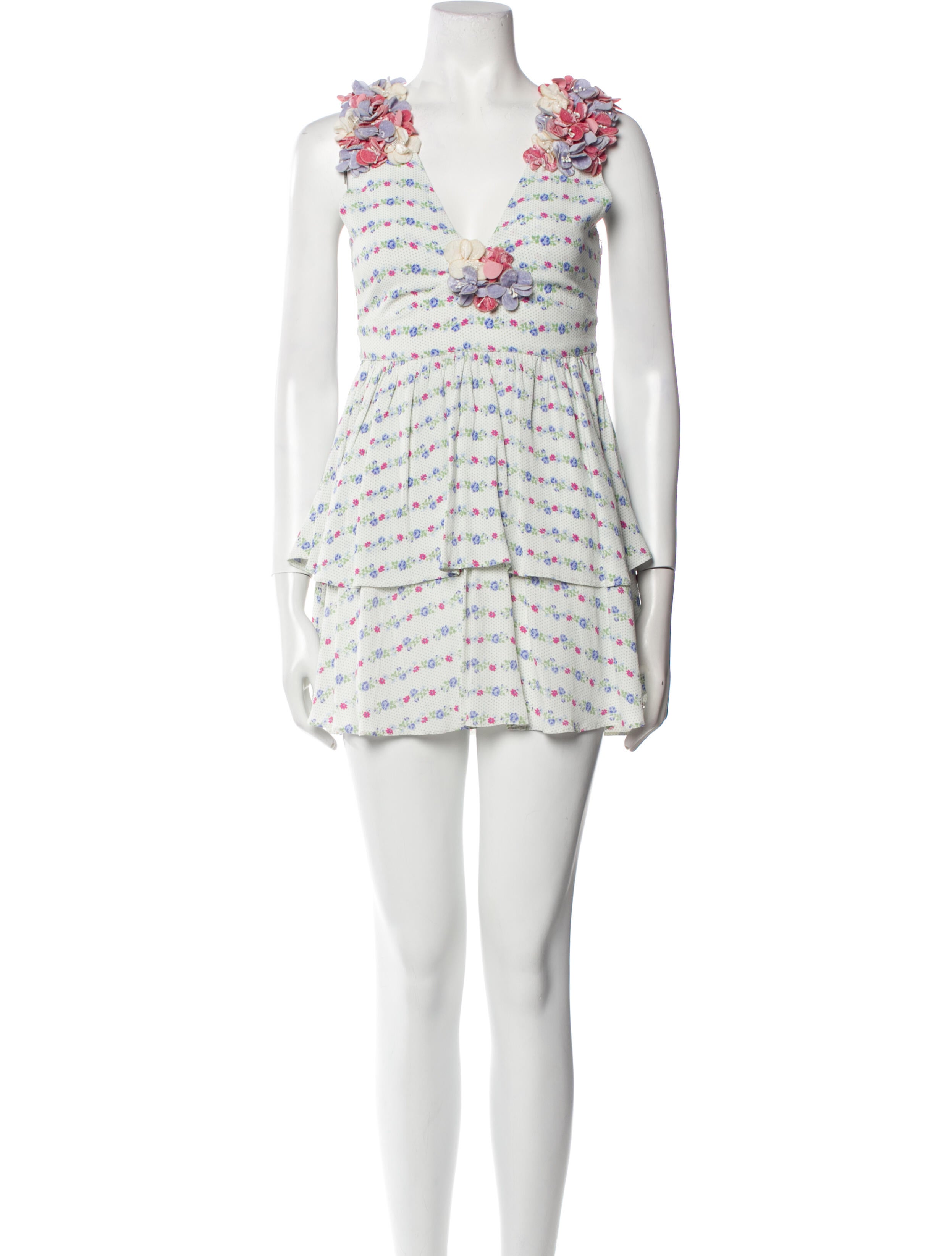 LoveShackFancy Printed Mini Dress