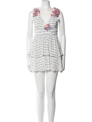 LoveShackFancy Dresses Printed Mini Dress XXS