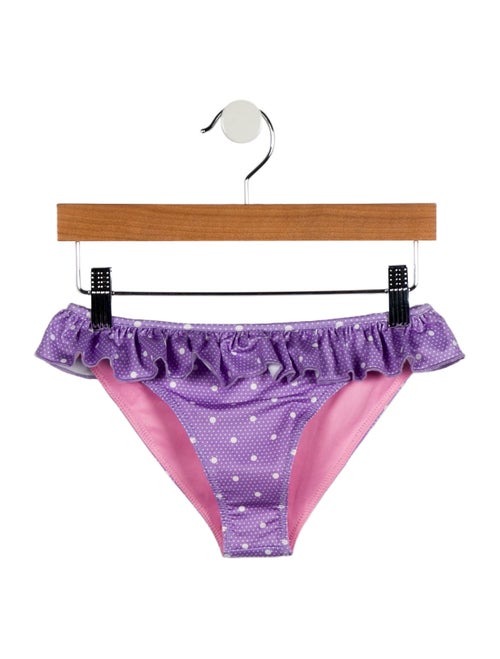 LoveShackFancy Girls' Polka-Dot Bikini Bottoms