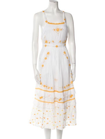 LoveShackFancy Dresses Printed Long Dress XXS