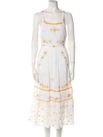 LoveShackFancy Dresses Printed Long Dress XXS