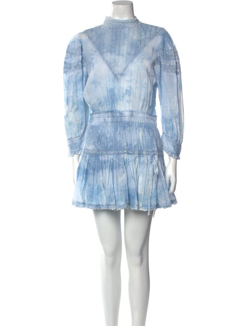 LoveShackFancy Tie-Dye Print Mini Dress