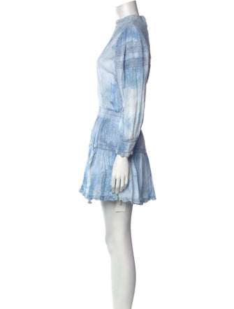 LoveShackFancy Tie-Dye Print Mini Dress