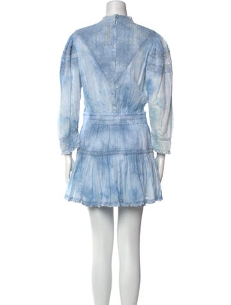 LoveShackFancy Tie-Dye Print Mini Dress