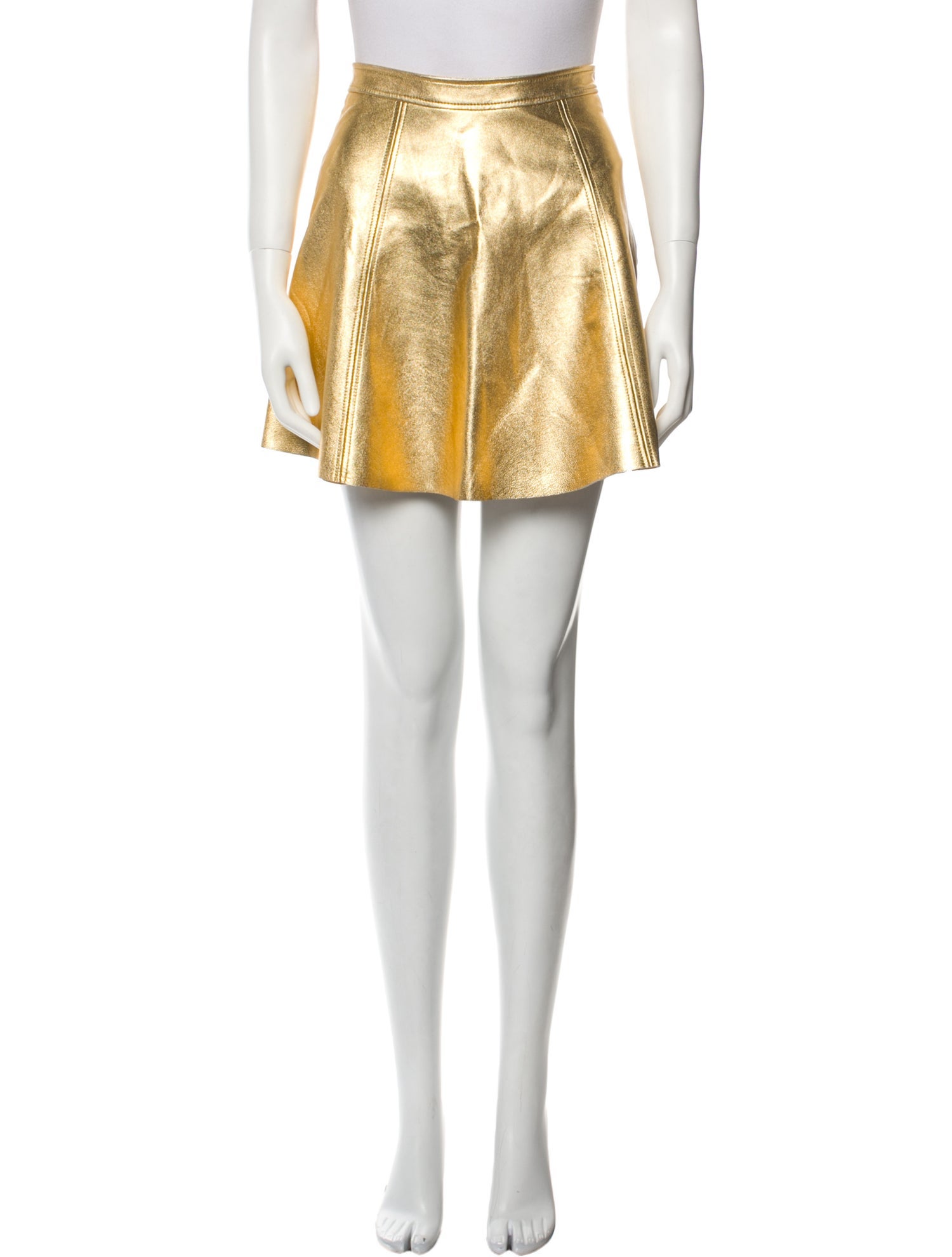 LoveShackFancy Lamb Leather Mini Skirt