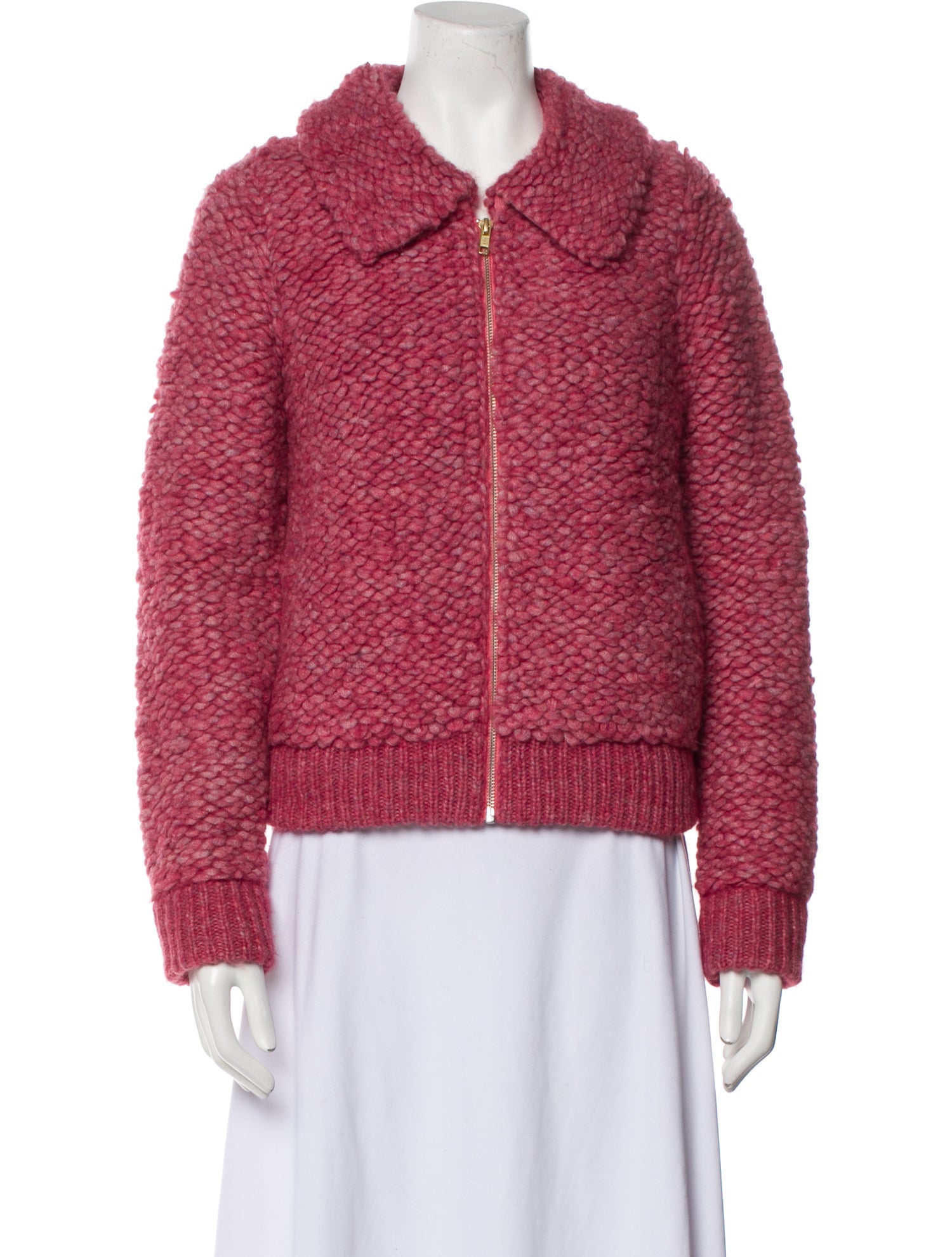 LoveShackFancy Tweed Pattern Jacket