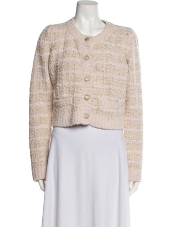 LoveShackFancy Tweed Pattern Evening Jacket