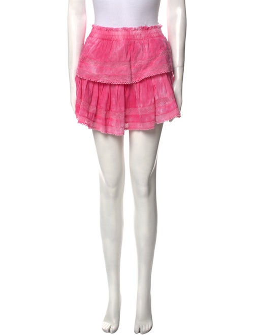 LoveShackFancy Tie-Dye Print Mini Skirt