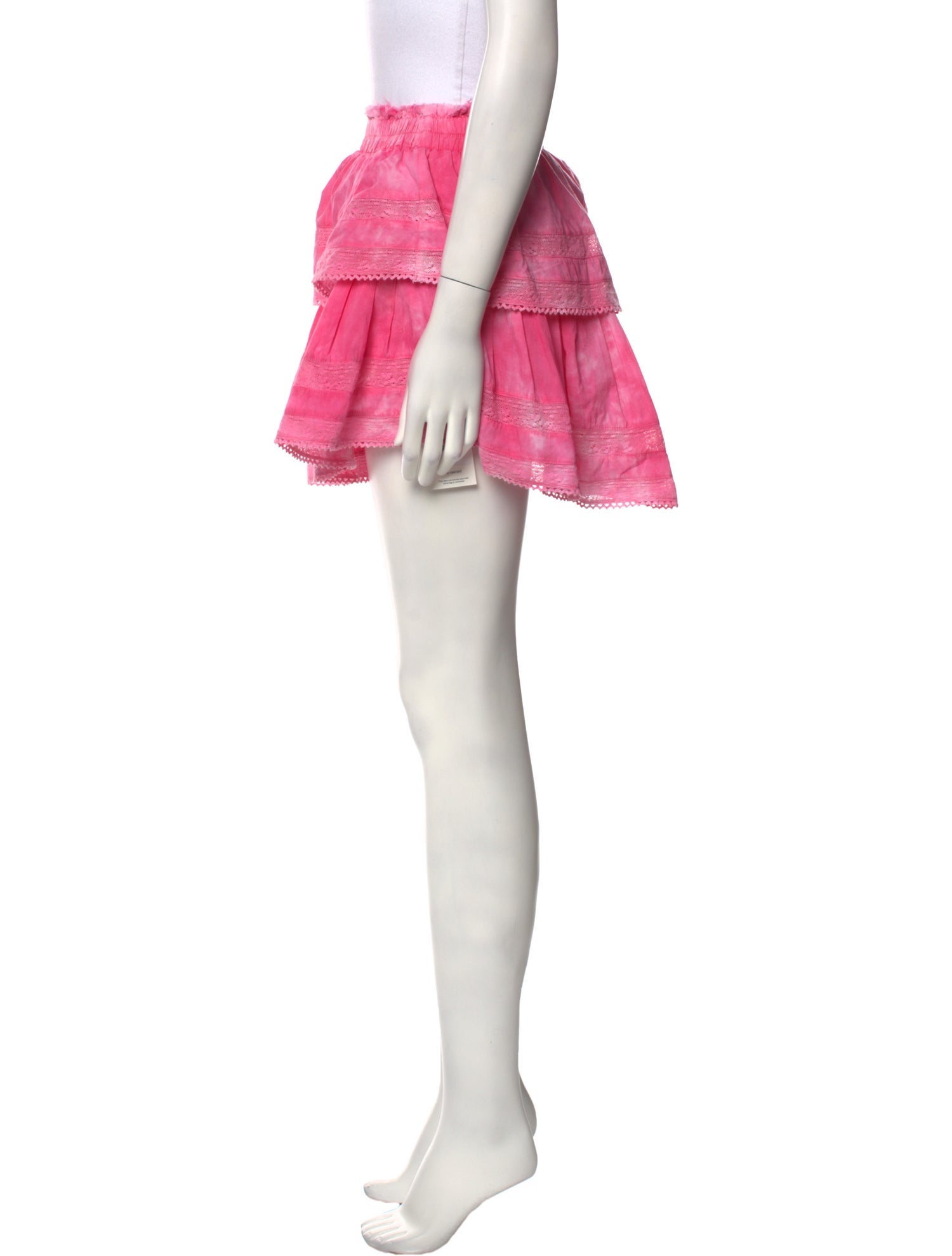 LoveShackFancy Tie-Dye Print Mini Skirt