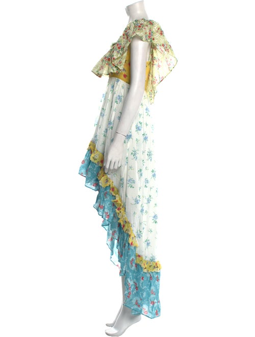 LoveShackFancy Floral Print Long Dress