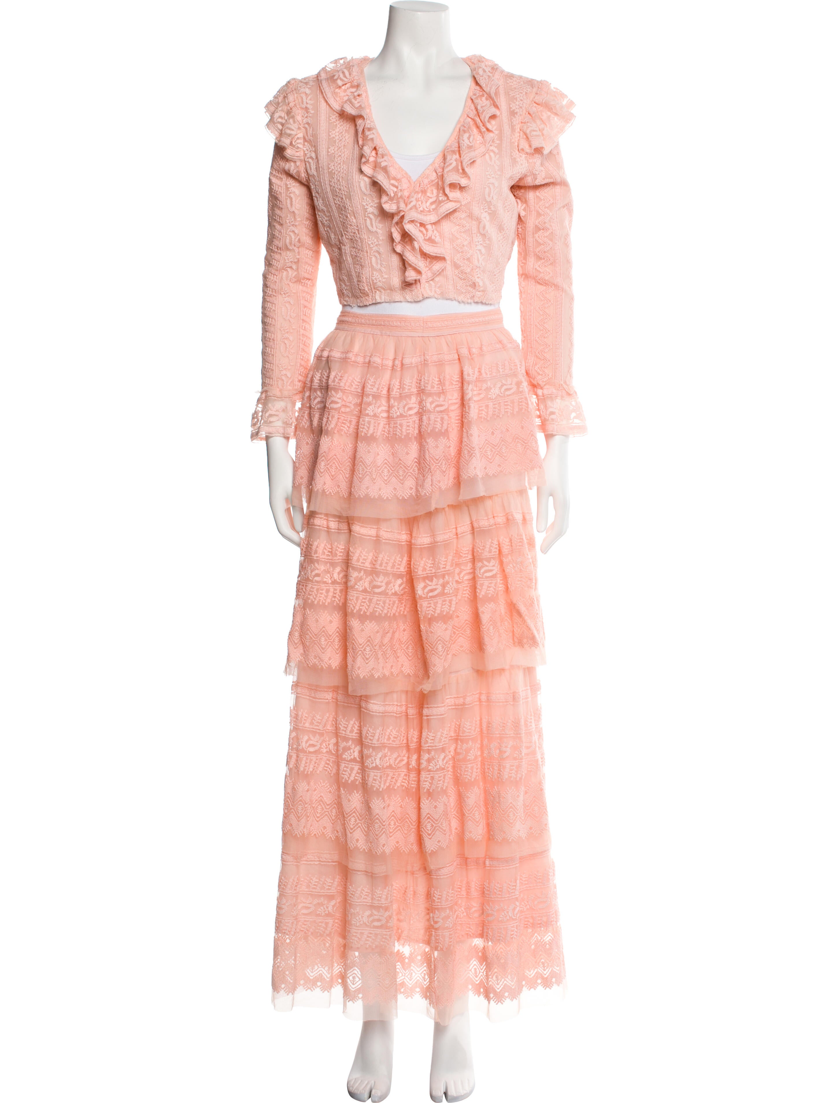 LoveShackFancy Lace Pattern Skirt Set