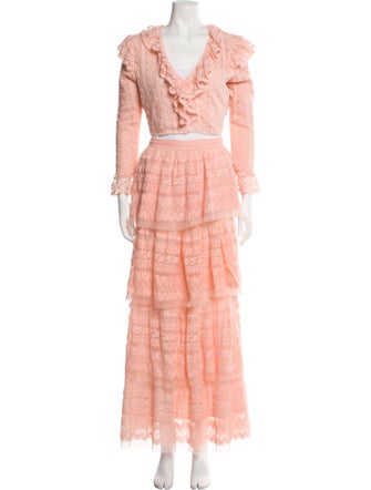 LoveShackFancy Lace Pattern Skirt Set