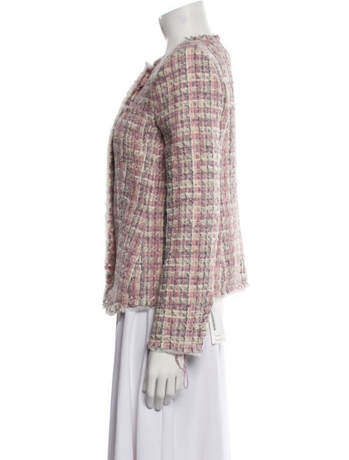 LoveShackFancy Wool Tweed Pattern Evening Jacket