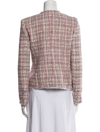 LoveShackFancy Wool Tweed Pattern Evening Jacket