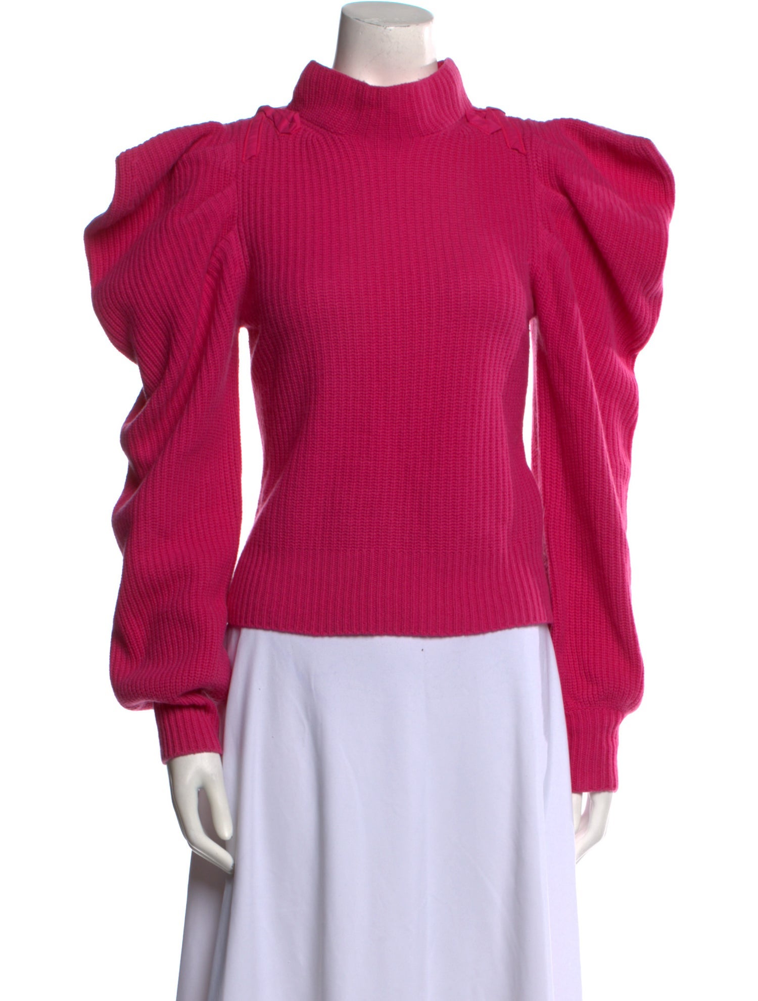 LoveShackFancy Cashmere Mock Neck Sweater