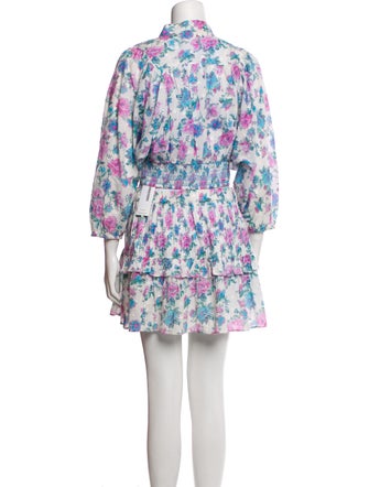 LoveShackFancy Floral Print Ruffle Embellishment Skirt Set