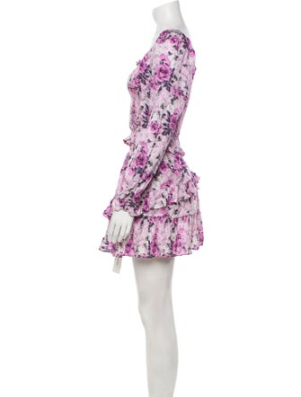 LoveShackFancy Floral Print Ruffle Embellishment Skirt Set