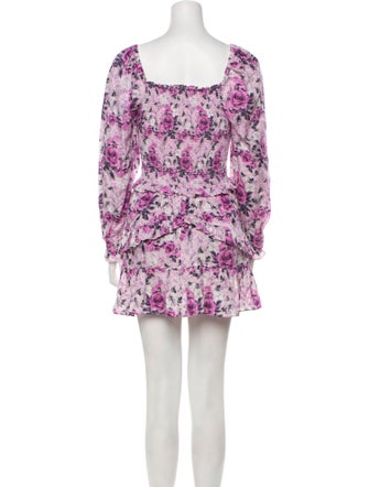 LoveShackFancy Floral Print Ruffle Embellishment Skirt Set