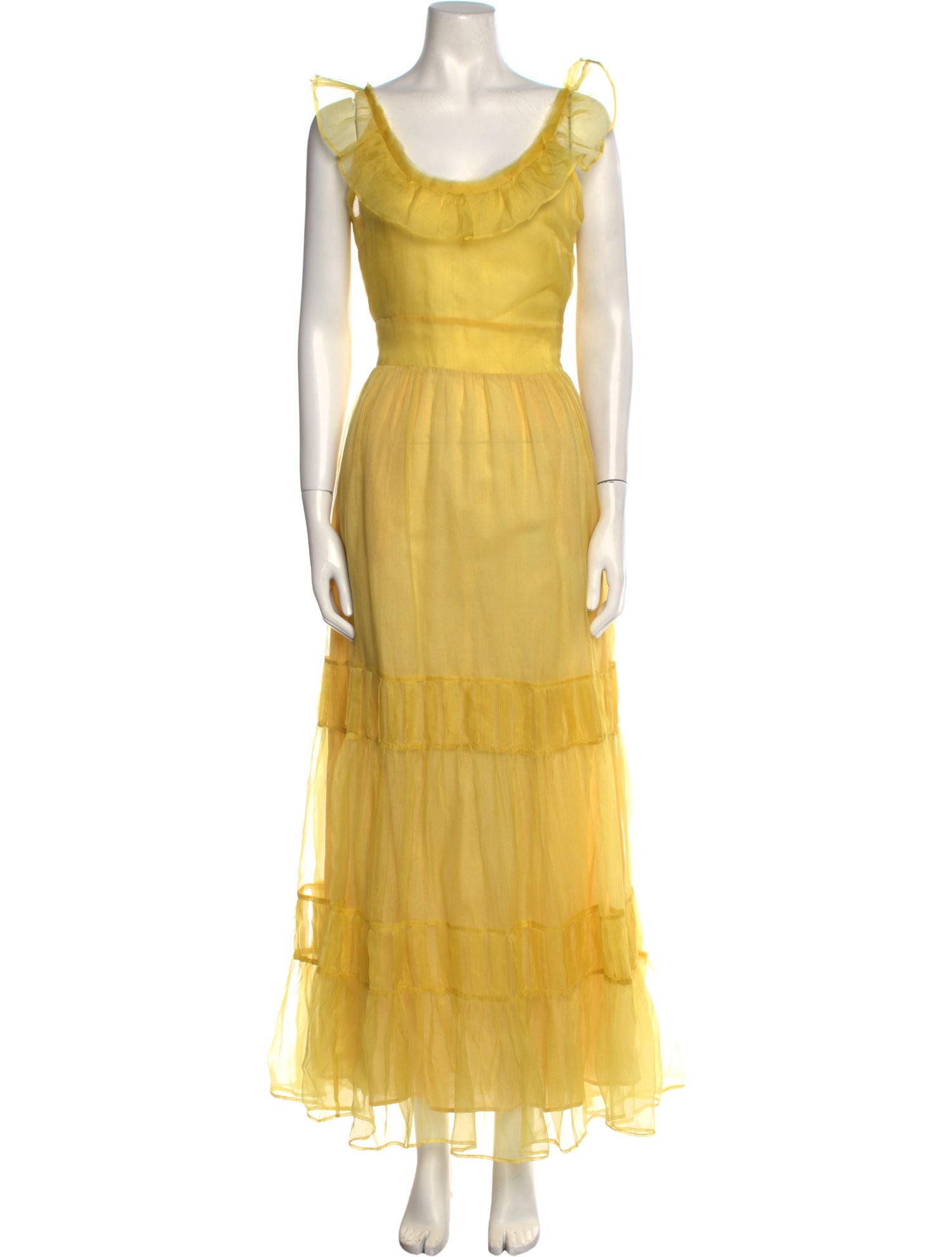 LoveShackFancy Silk Long Dress